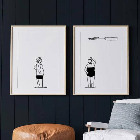 affiches plage minimalistes